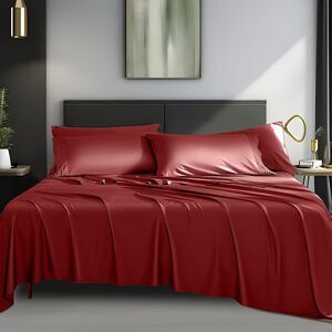 6-Piece Sheets SetRayon Derived from Bamboo Sheets Cooling